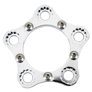 Rear Sprocket 5 Bolt Lock Ring Kit Chr