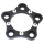 Rear Sprocket 5 Bolt Lock Ring Kit Blk