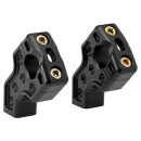 JM PB Risers 2.5" Dual Clamp Black