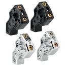 JM PB Risers 2.5" Dual Clamp Black