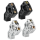 JM PB Risers 2.5" Dual Clamp Black