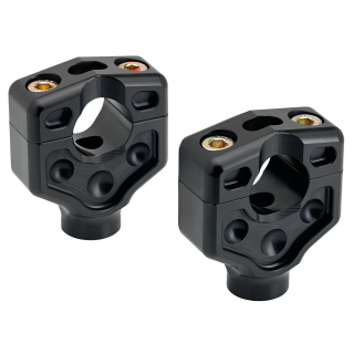 JM Risers 2" Dual Clamp Black