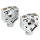 JM Risers 2" Dual Clamp Chrome