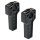 JM Risers 4" Dual Clamp Black