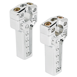 JM Risers 4" Dual Clamp Chrome