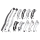 Shifter Lever/Bushing Kit Chrome BT36-54