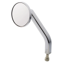 JM Mirror No. 2 Solid Short LH Chrome