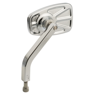 JM Mirror No. 8 Solid Short LH Chrome