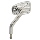 JM Mirror No. 8 Solid Short LH Chrome
