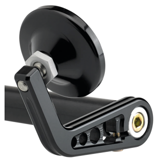 JM Bar-End Mirror 2-1/4" Stem A Black