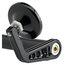 JM Bar-End Mirror 2-1/4" Stem A Black