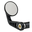 JM Bar-End Mirror 2-1/4" Stem A Black