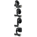 JM Bar-End Mirror 2-1/4" Stem A Black
