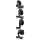JM Bar-End Mirror 2-1/4" Stem A Black