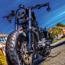 JM Bar-End Mirror 2-1/4" Stem D Black