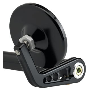JM Bar-End Mirror 3-1/4" Stem A Black