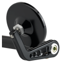 JM Bar-End Mirror 3-1/4" Stem A Black