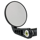 JM Bar-End Mirror 3-1/4" Stem A Black