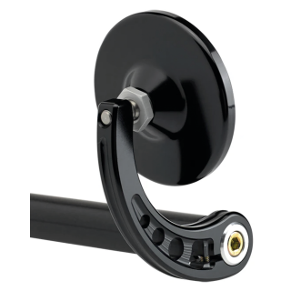 JM Bar-End Mirror 3-1/4" Stem C Black