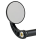 JM Bar-End Mirror 3-1/4" Stem C Black