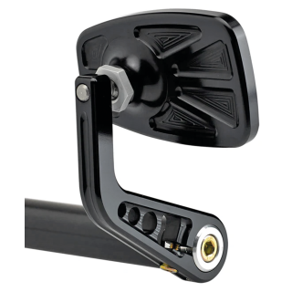 JM Bar-End Mirror Cafe Stem A Black