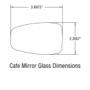 JM Bar-End Mirror Cafe Stem D Black