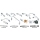 Brake line conn. pipe 90 degr. short Blk