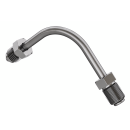 Brake line conn. pipe 90 degr. long SS