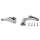 Rear Footpeg Mounts Chrome FXST86-06