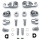PA Footpeg Mount Kit Chrome XL/FXR/FXD