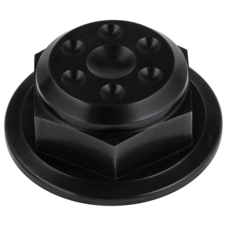 JM Steering Stem Nut Black Indian 14-Up