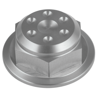 JM Steering Stem Nut Silver Indian 14-Up
