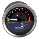 4" Speedo/Tachometer Black KMH/MPH