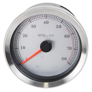 4" Tachometer Silver