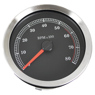 4" Tachometer Black