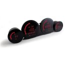 KOSO HD-03 4-piece gauge kit. Red display