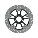 Round 300 mm Floated Brake Disc Vegas Black Satin Front Rear