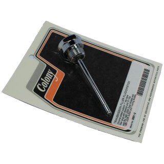 Custom Transmission Filler Plug With Dipstick Chrome 7/8"-18