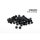 M6 Allen Sockethead Screws Cover Kit Black Pack 10