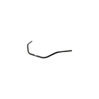1" Dirty Bar Handlebar Non-Dimpled 3-Hole Black Powder Coated 1" Throttle By Wire