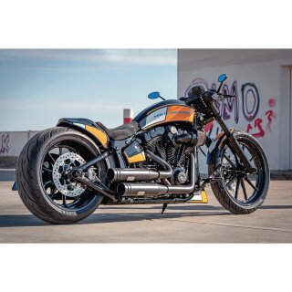 GP-Style Rear Fender For 240-260/18", With Taillight and Turn Signals Raw