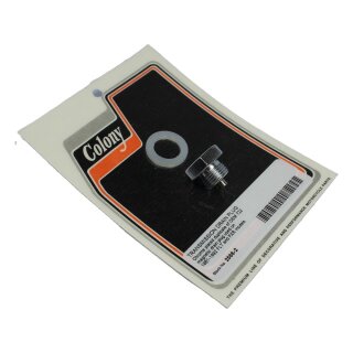 Transmission Drain Plug Magnetic, includes Gasket Chrome