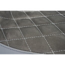 Nubuk Leather Solo Seat Diamond Stitch, For Thunderbike Steel Fender 260/18" and OE Tank Black