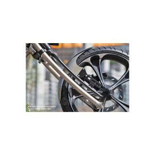 Front Steel Fender Shorty, For 21" Wheel, 130mm Tire Raw