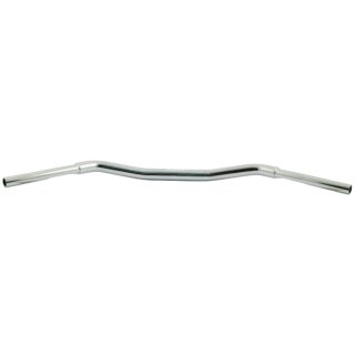 1 1/4" Fat Flyer Bar Handlebar with 1 1/4" Clamp Diameter Dimpled 3-Hole Chrome 1 1/4" 1000 mm Throttle By Wire