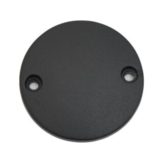 Smooth Point Cover for Big Twins Matte Black Powder Coated