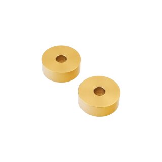 Club Style Crash Bar Slider Spacers Length: 15 mm Gold Anodized