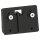 Mid-Mount License Plate Base Plate Adapter Black