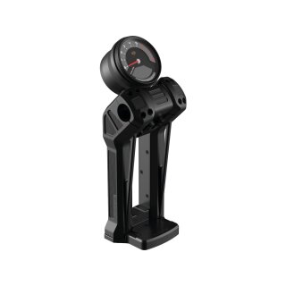 Club Style Pullback Riser Kit for Top Mount Round Speedometer 8,5" Height, 1 1/4" Clamp Diameter Black Anodized