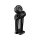 Club Style Pullback Riser Kit for Top Mount Round Speedometer 8,5" Height, 1 1/4" Clamp Diameter Black Anodized